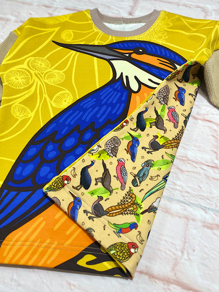 Aussie Animals Slouchy Lounge Size Med (3-6y) - Kingfisher