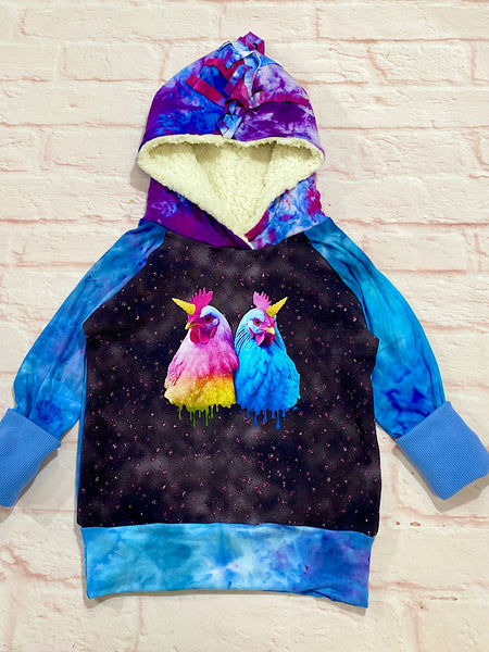Size Medium (3-6y) GWM Ice Cream Chickens Winter Set