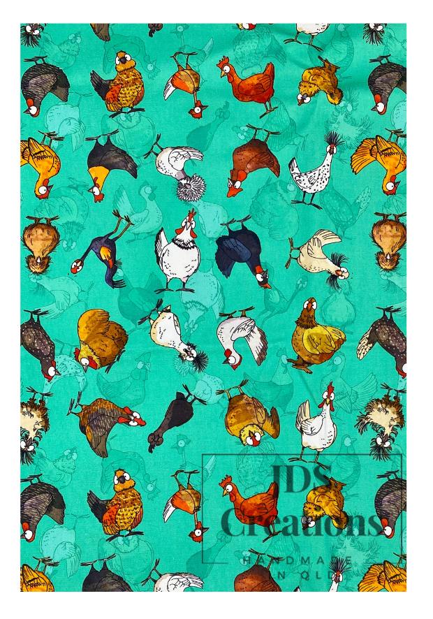 Funny Chickens Teatowel