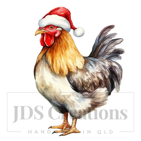 DTF Transfer - Xmas Rooster