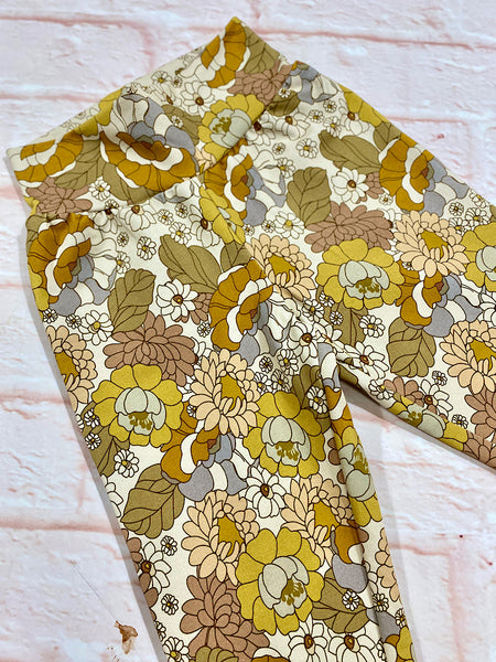 Size Small (12m-3y) GWM Joggers - Mustard Floral