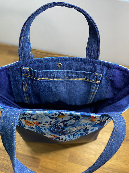 Navy Blues Chicken Handbag