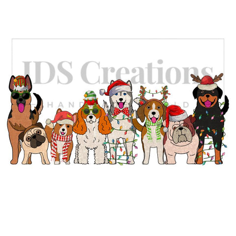 DTF Transfer - Xmas Dogs
