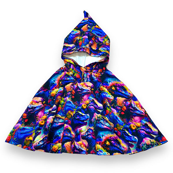 Size Small (12m-3y) Winter Poncho - Beautiful Dinos