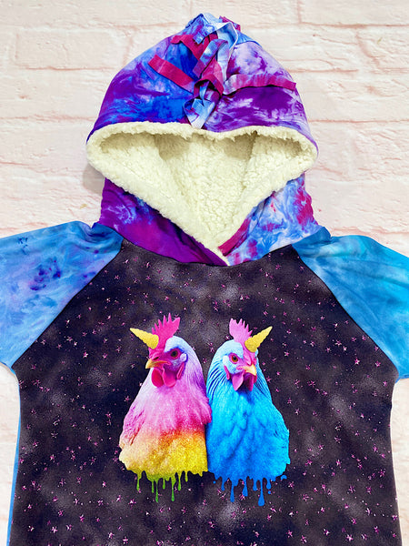 Size Medium (3-6y) GWM Ice Cream Chickens Winter Set