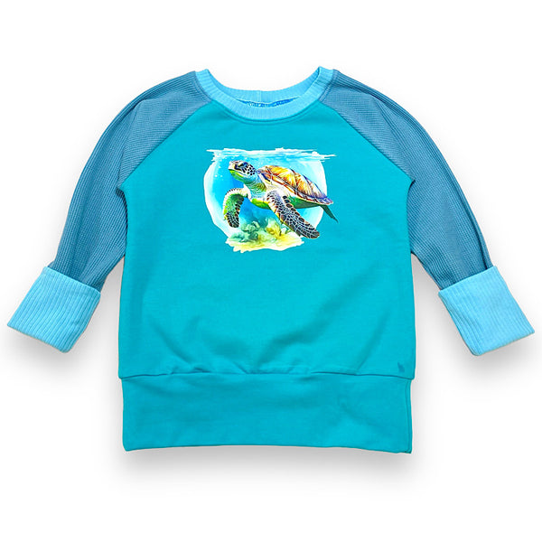 Size Med (3-6y) Winter Jumper - Sea Turtle