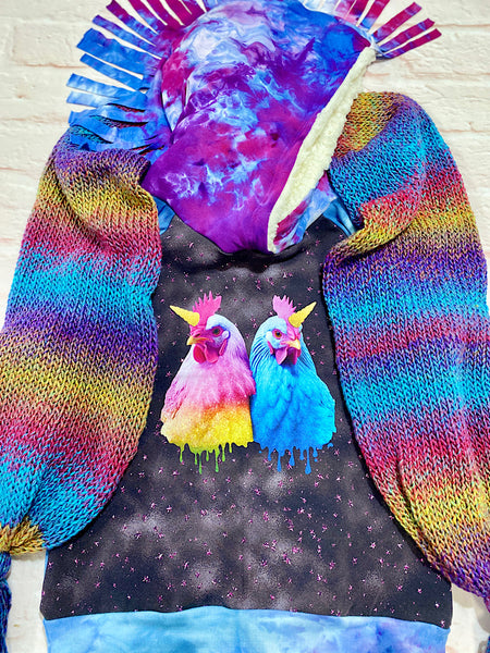 Size Medium (3-6y) GWM Ice Cream Chickens Winter Set