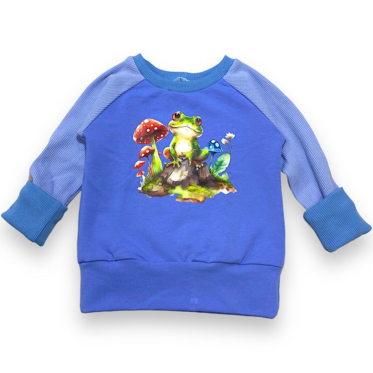 Size Small (12m-3y) Winter Jumper - Mushroom Frog