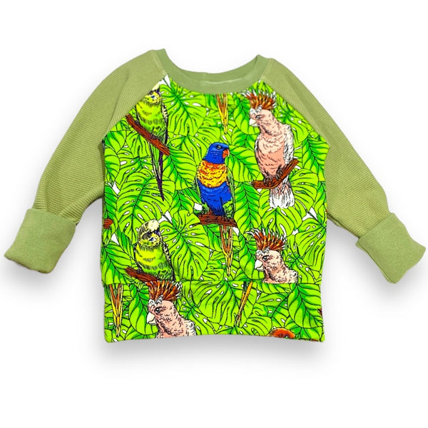 Size Small (12m-3y) Winter Jumper - Aussie Birds