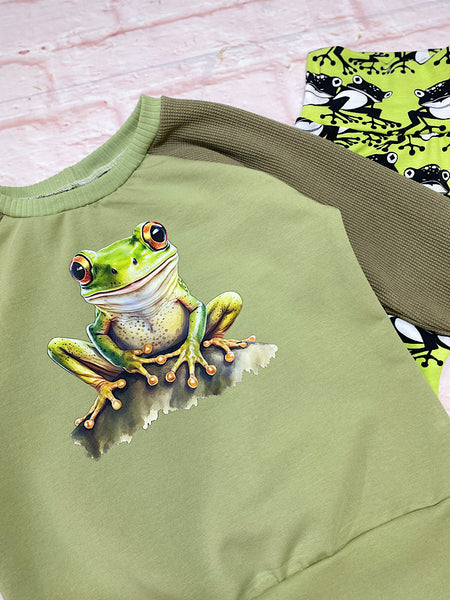 Winter Set - Size Medium (3-6y) Green Frog