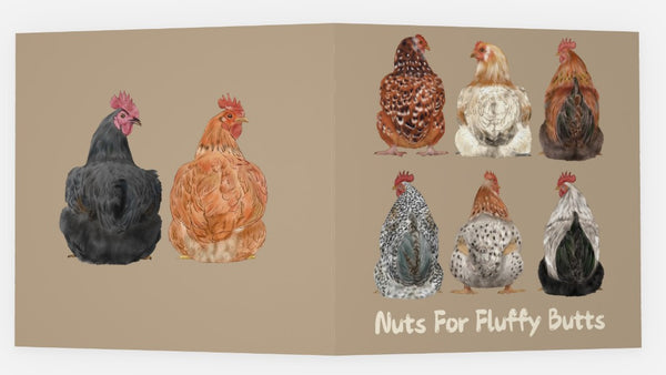 Nuts For Fluffy Butts Greeting Card