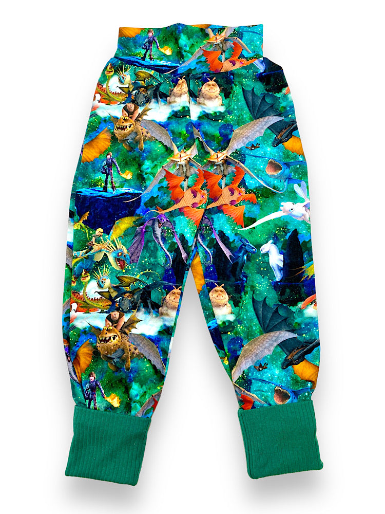 Size Medium (3-6y) GWM Joggers - Dragons