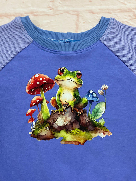 Size Small (12m-3y) Winter Jumper - Mushroom Frog