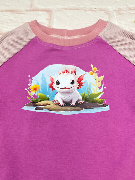 Size Med (3-6y) Winter Jumper - Cute Axolotl