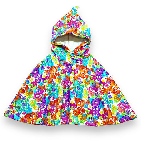 Size Small (12m-3y) Winter Poncho - Flower Bears