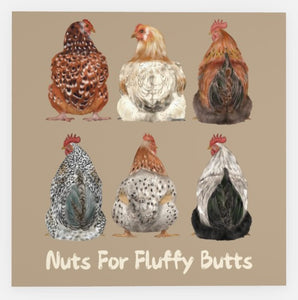 Nuts For Fluffy Butts Greeting Card