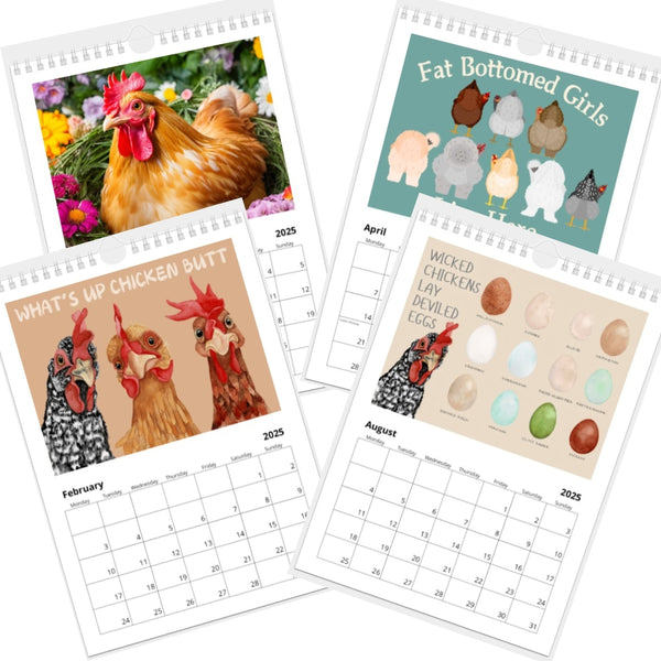 Nuts For Fluffy Butts Chicken Calendar