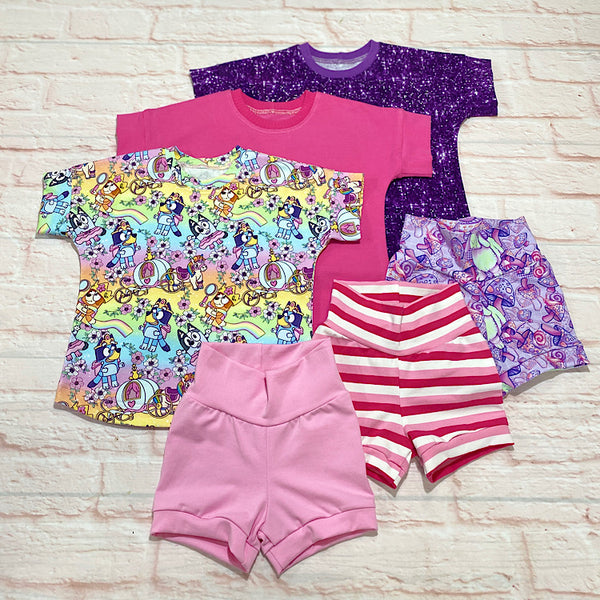 Mega Capsule Wardrobe - Size Small (12m-3y) Pink & Purple delights