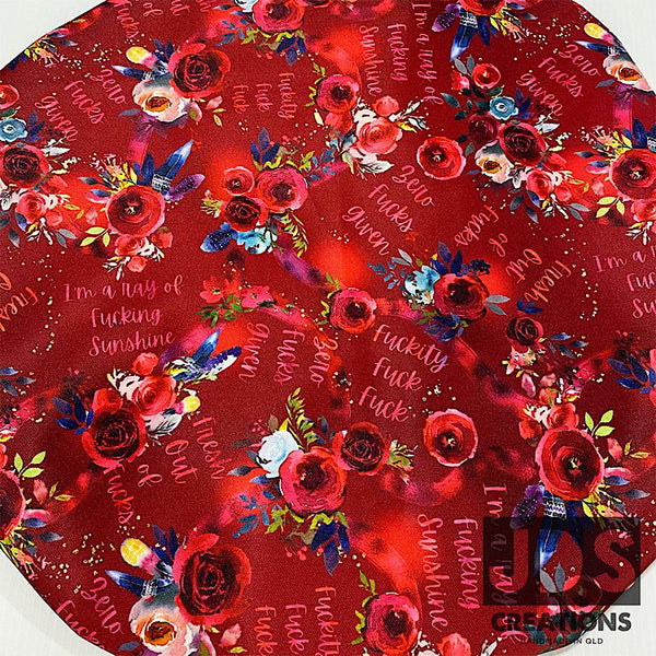 Sweary Shower gift set Red Floral