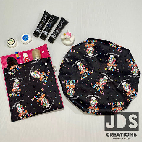 Sweary Shower gift set black unicorn