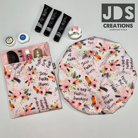 Sweary Shower gift set Peach floral