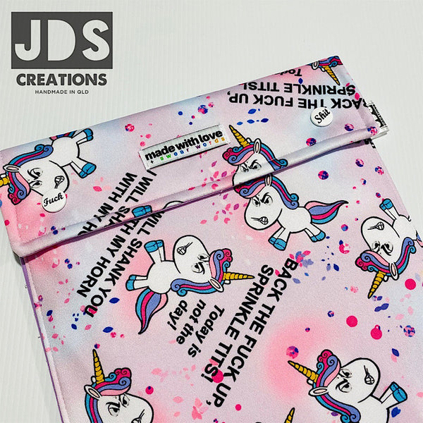 Sweary Shower gift set Purple unicorn