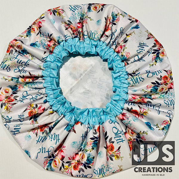 Sweary Shower gift set Aqua floral