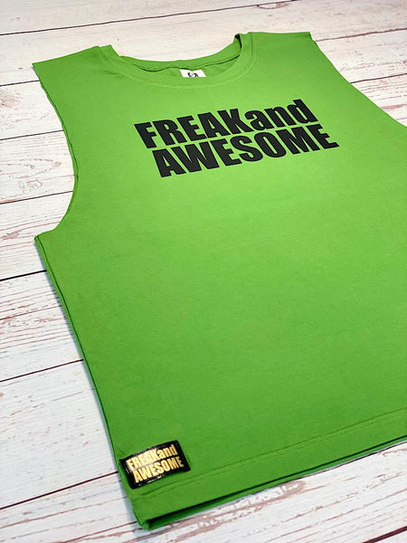 Mens Muscle Tank Olive & Green