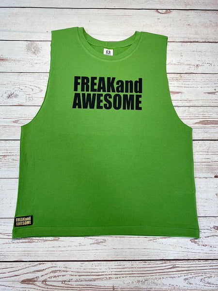 Mens Muscle Tank Olive & Green