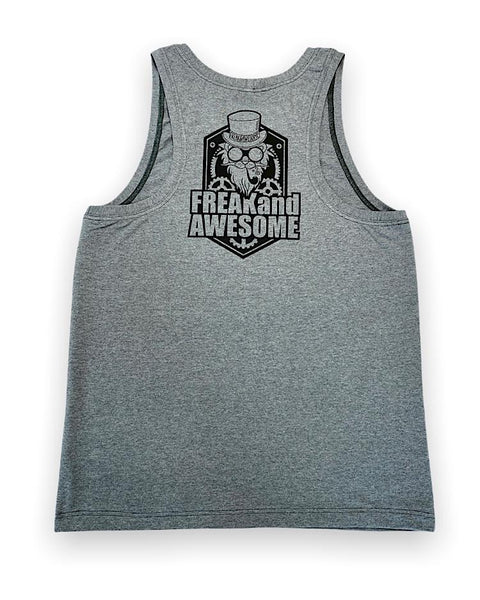 Mens Singlet Grey and Black