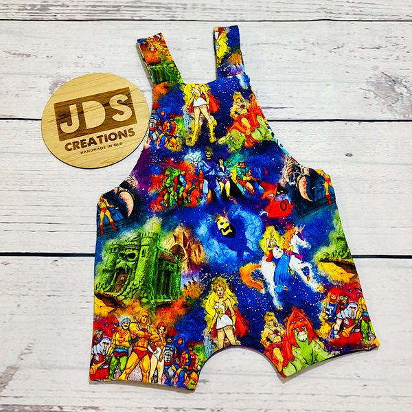 SIZE 18-24m REVERSIBLE Overalls - Skeletor/80's