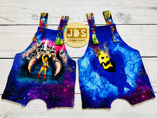 SIZE 18-24m REVERSIBLE Overalls - Skeletor/80's