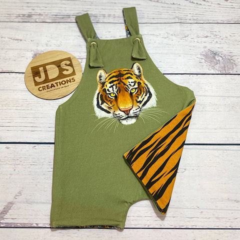 SIZE 3 REVERSIBLE Overalls - Tigers