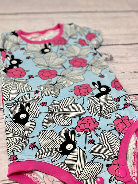 Size 2 Playsuit Romper - Euro Bunnies