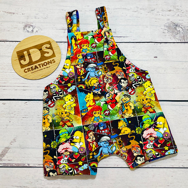 SIZE 18-24m REVERSIBLE Overalls - Skeletor/80's