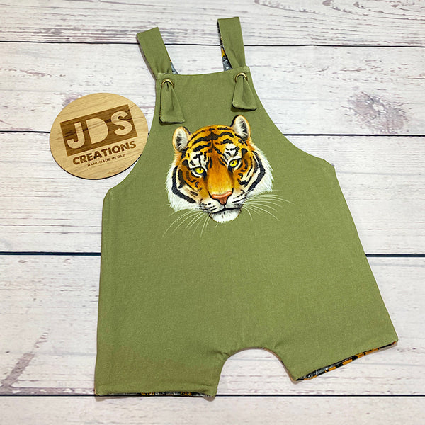 SIZE 3 REVERSIBLE Overalls - Tigers