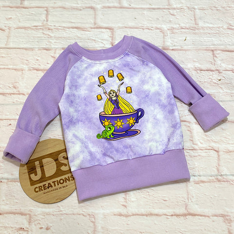 Size Small (12m-3y) Roomy Raglan - Let down your hair