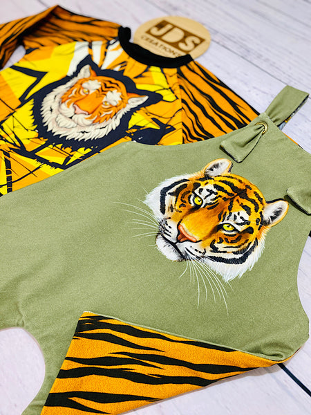 SIZE 3 REVERSIBLE Overalls - Tigers